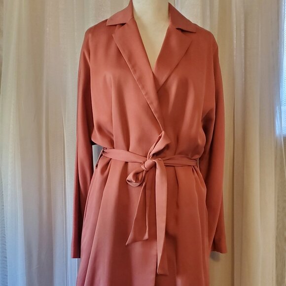 REISS Salmon Pink Coat, 8 - Picture 2 of 4